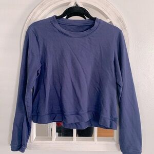 Lululemon Athletica Blue Crop Sweatshirt
